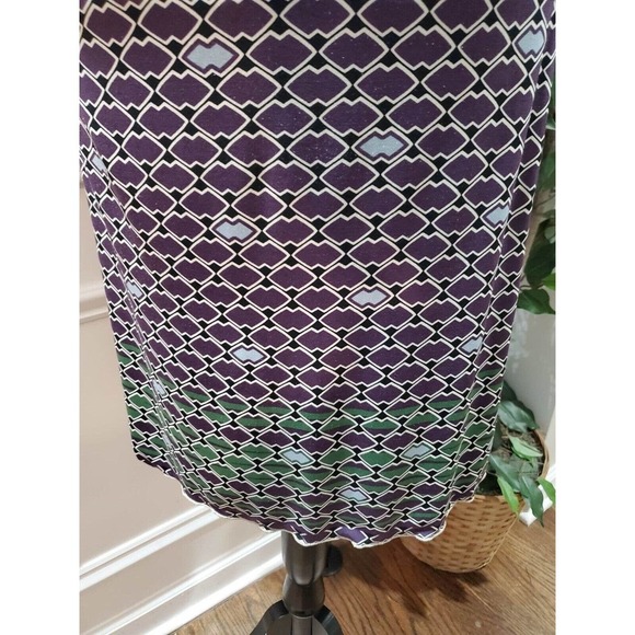 M.S.S.P Women's Purple Polyester Square Neck Sleeveless Knee Length Dress Size L - Picture 11 of 15